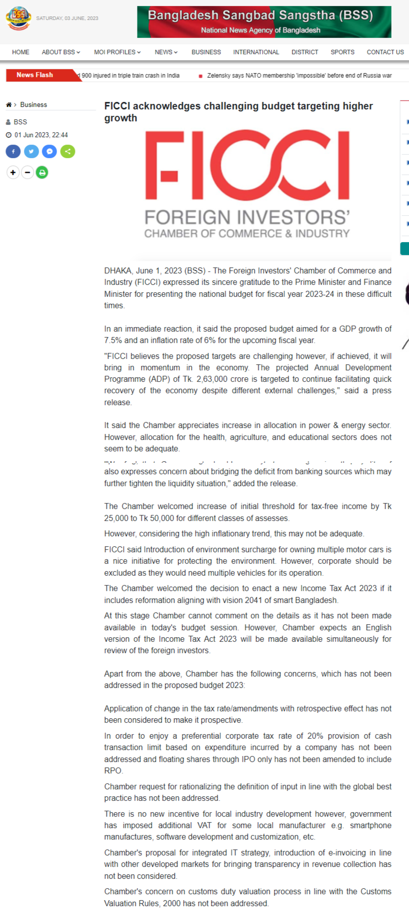 FICCI acknowledges challenging budget targeting higher growth